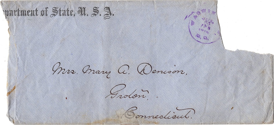 Denison Mary envelope front