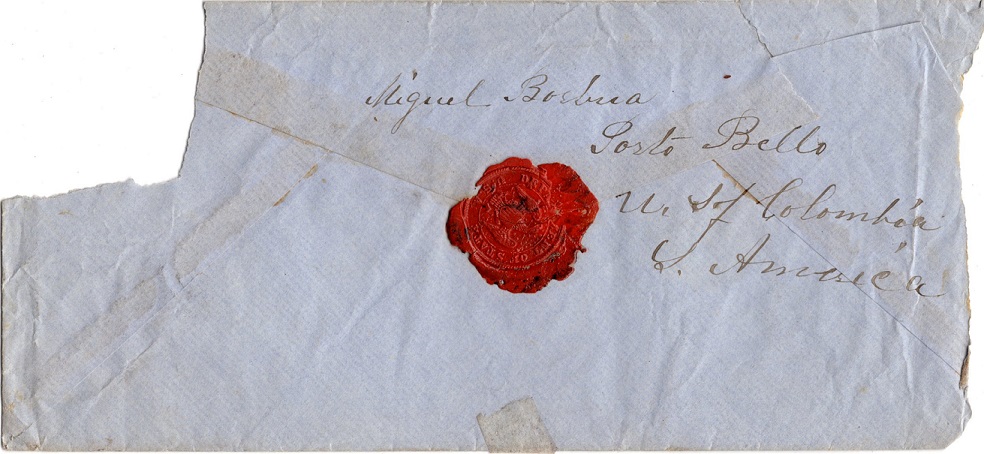 Denison Mary envelope reverse