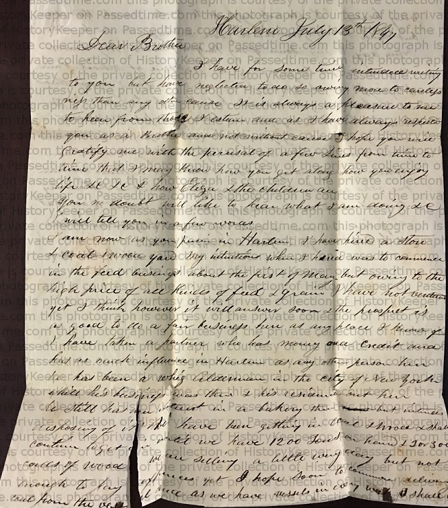 Denison Noyes Palmer to James Noble page 1w