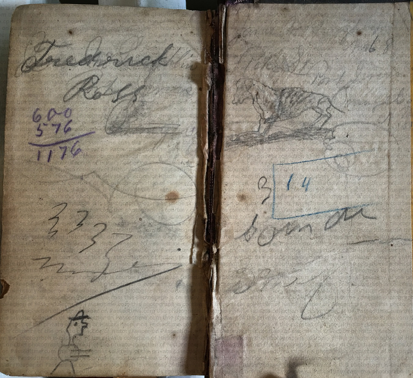 The Ready Reckoner owned by James McLaughlin and Frederick Ross back coverw