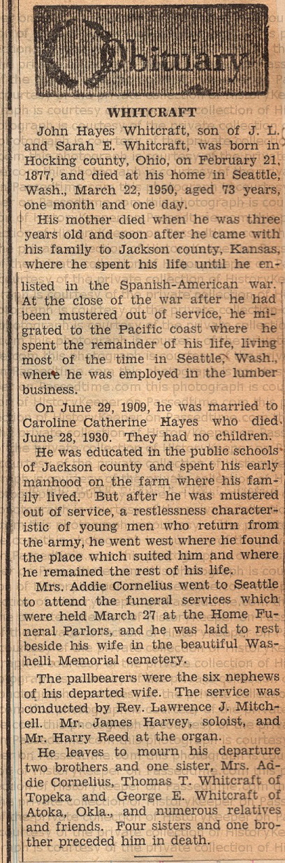 Whitcraft 2 obits aw